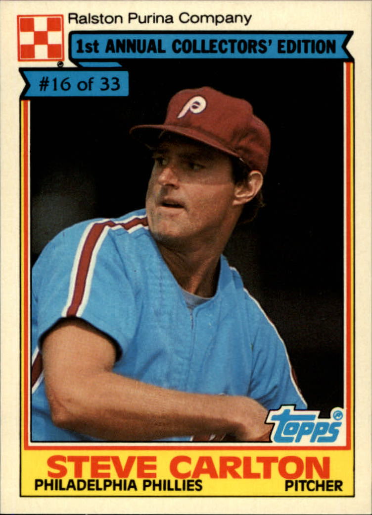 1984 Ralston Purina #16 Steve Carlton - NM-MT - THE COLLECTOR'S FRIEND