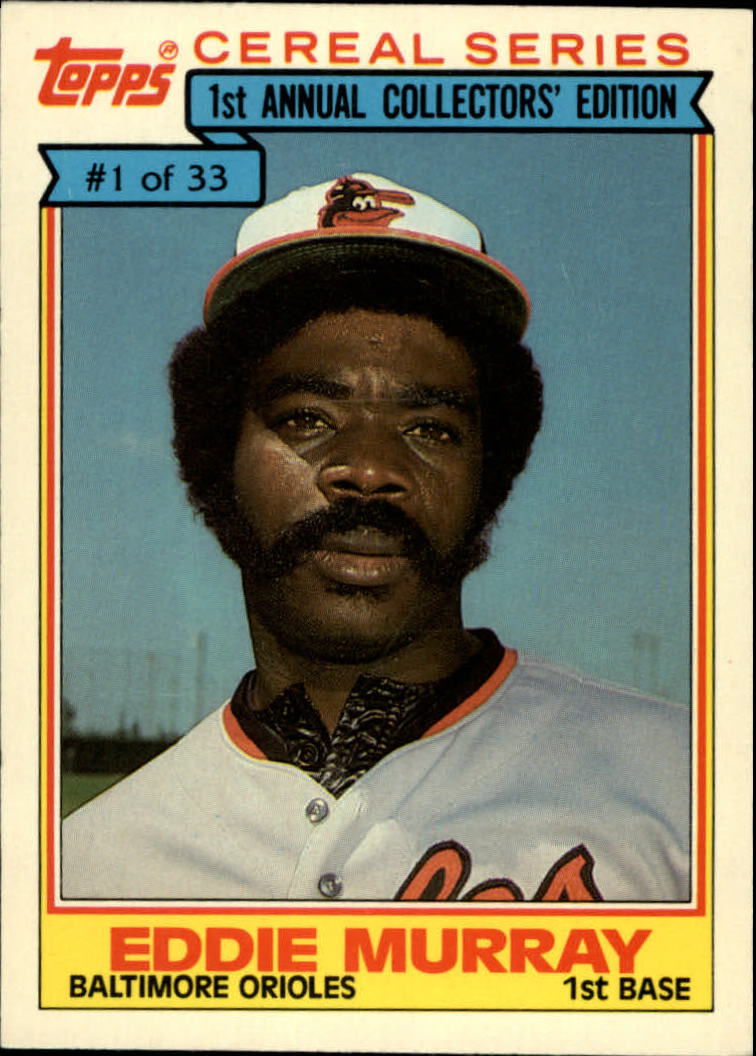 1984 Topps Cereal #1 Eddie Murray
