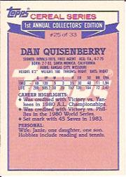 1981 Donruss #222 Dan Quisenberry - NM-MT - Birmingham Sports Cards