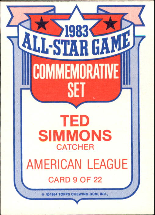 1984 Topps Glossy All-Stars #7 Fred Lynn back image