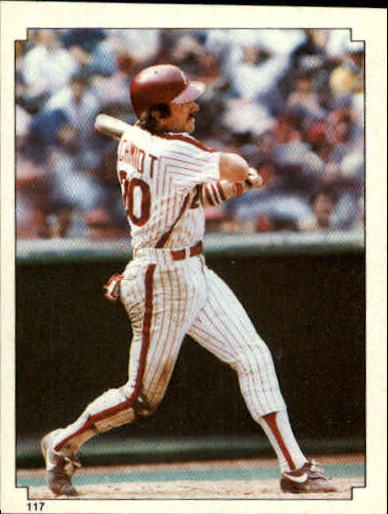 1984 Topps Stickers #117 Mike Schmidt