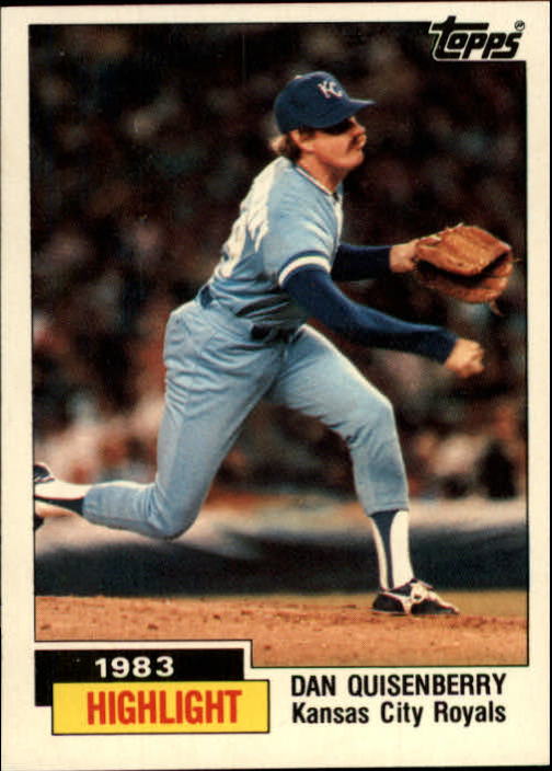 1984 Topps Tiffany #3 Dan Quisenberry HL/Sets save record