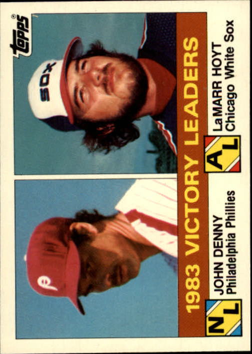 1984 Topps Tiffany #135 Victory Leaders/John Denny/LaMarr Hoyt
