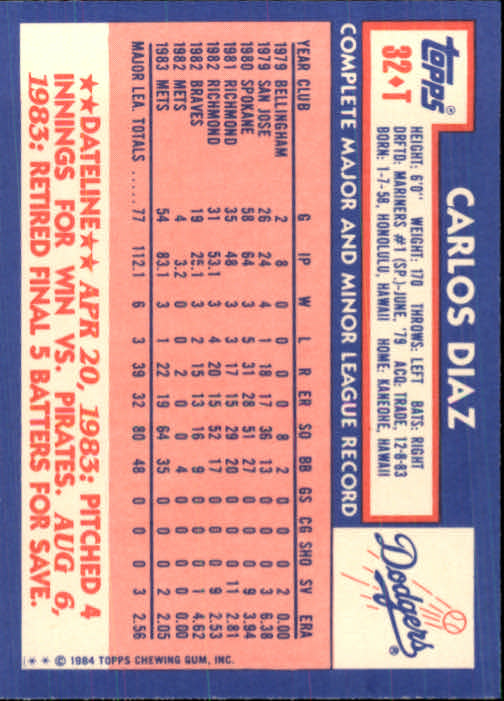 B1179- 1984 Topps Traded BB Card #s 1-132 +Rookies -You Pick- 15+ FREE US SHIP - Picture 61 of 223