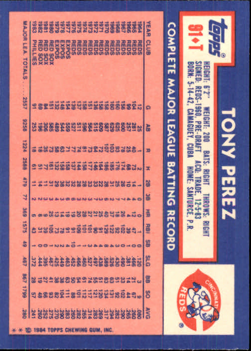 B1179- 1984 Topps Traded BB Card #s 1-132 +Rookies -You Pick- 15+ FREE US SHIP - Picture 151 of 223
