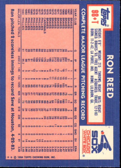 B1179- 1984 Topps Traded BB Card #s 1-132 +Rookies -You Pick- 15+ FREE US SHIP - Picture 165 of 223