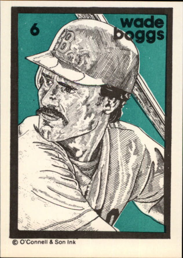 1984-89 O'Connell and Son Ink #6 Wade Boggs