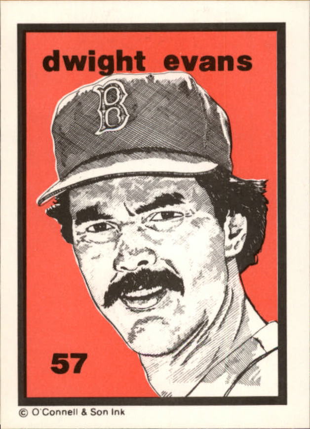 1984-89 O'Connell and Son Ink #57 Dwight Evans