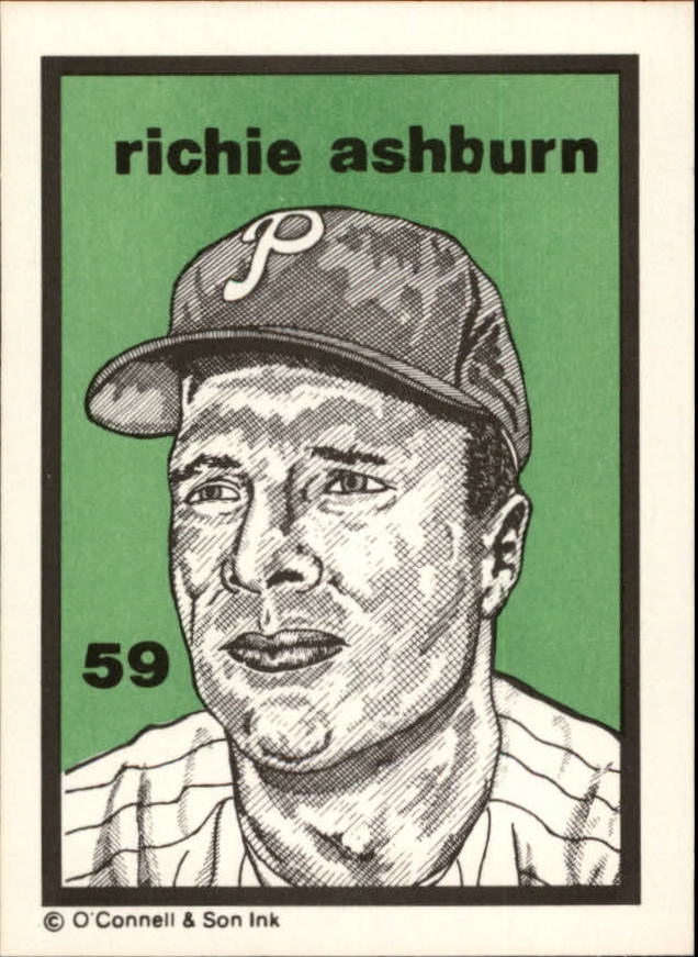 1984-89 O'Connell and Son Ink #59 Richie Ashburn