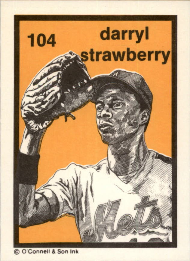 1984-89 O'Connell and Son Ink #104 Darryl Strawberry