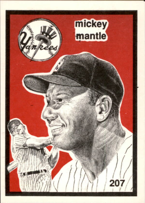 1984-89 O'Connell and Son Ink #207 Mickey Mantle
