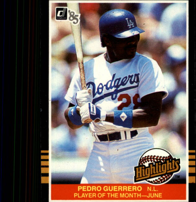 1985 Donruss Highlights #19 Pedro Guerrero