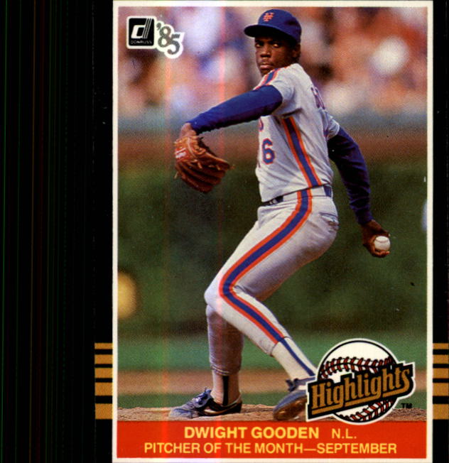 1985 Donruss Highlights #48 Dwight Gooden