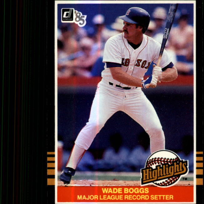 1985 Donruss Highlights #49 Wade Boggs