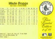 1985 Fleer Limited Edition #3 Wade Boggs back image