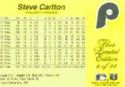 1985 Fleer Limited Edition #6 Steve Carlton back image