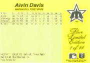 1985 Fleer Limited Edition #7 Alvin Davis back image