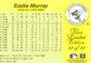 1985 Fleer Limited Edition #23 Eddie Murray back image
