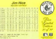 1985 Fleer Limited Edition #27 Jim Rice back image