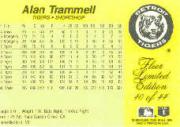 1985 Fleer Limited Edition #40 Alan Trammell back image