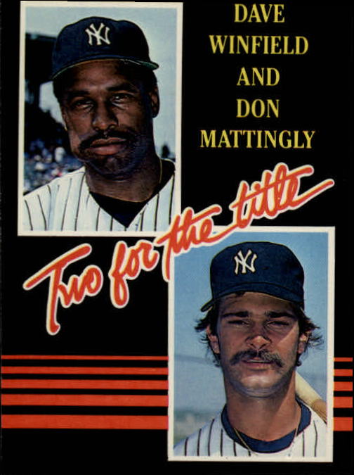 1985 Leaf/Donruss #140 Dave Winfield/Don Mattingly/Two for the Title
