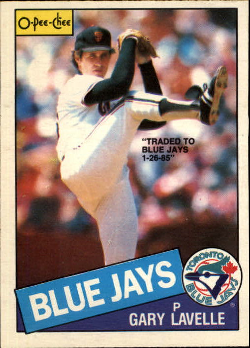 1985 O-Pee-Chee #2 Gary Lavelle/Traded to Blue Jays 1-26-85