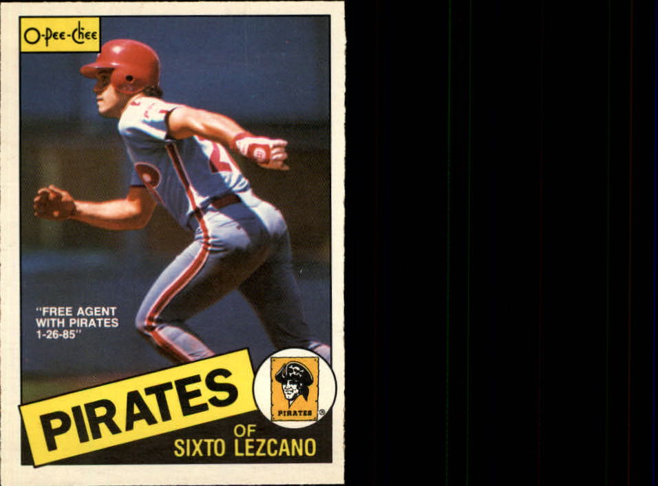 1985 O-Pee-Chee #89 Sixto Lezcano/Free Agent with Pirates 1-26-85