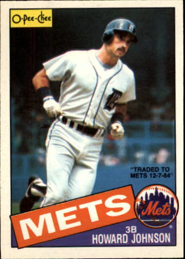 1985 O-Pee-Chee #192 Howard Johnson/Traded to Mets 12-7-84