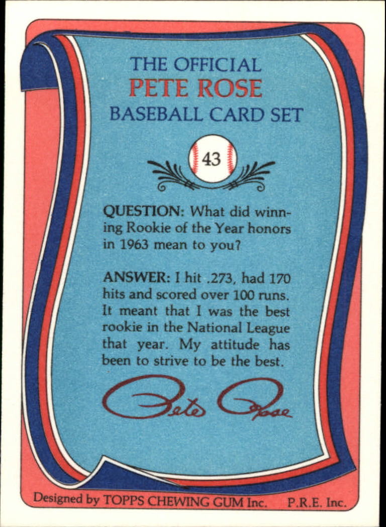 A2629- 1985 Topps Rose Baseball Karte #S 1-120 -du Pick- 15 + Gratis US Schiff - Bild 61 von 206