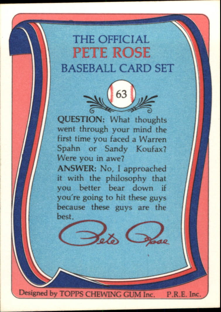 A2629- 1985 Topps Rose Baseball Karte #S 1-120 -du Pick- 15 + Gratis US Schiff - Bild 95 von 206