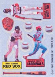 B6722- 1985 Topps Rub Downs Baseball Cards 1-32 -You Pick- 15+ FREE US SHIP - Picture 2 of 8