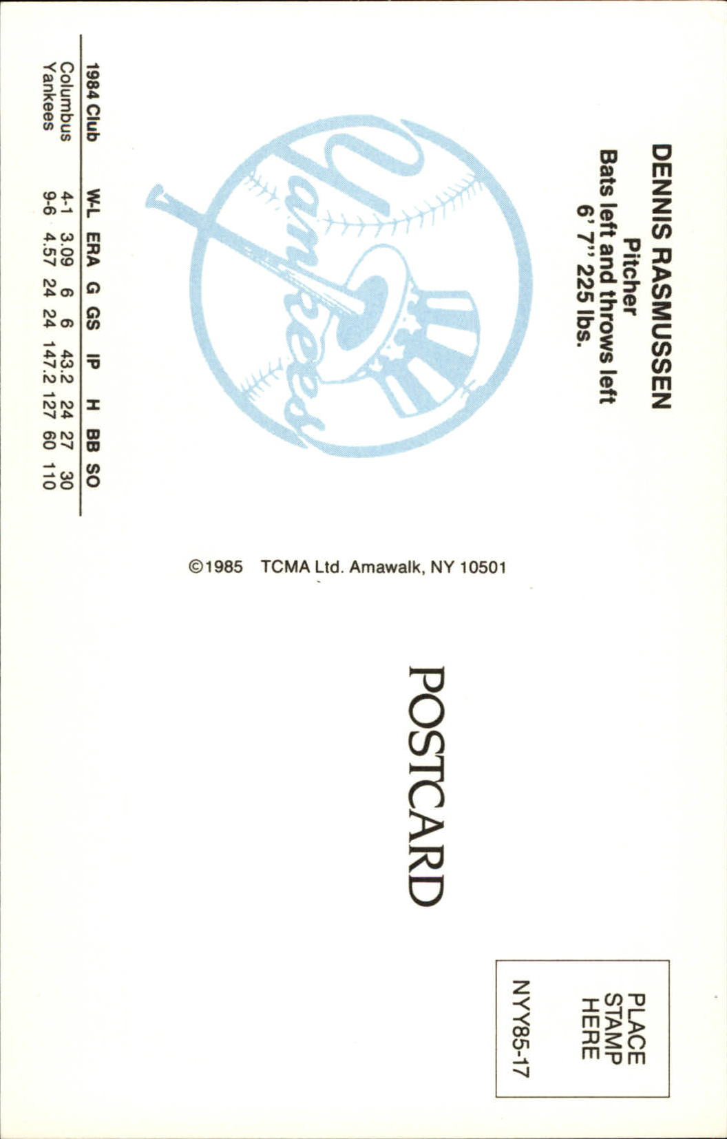 B6080- 1985 Yankees TCMA Cartoline BB Card #s 1-40 -Scegli tu- 15+ SPEDIZIONE GRATUITA US - Foto 25 di 57