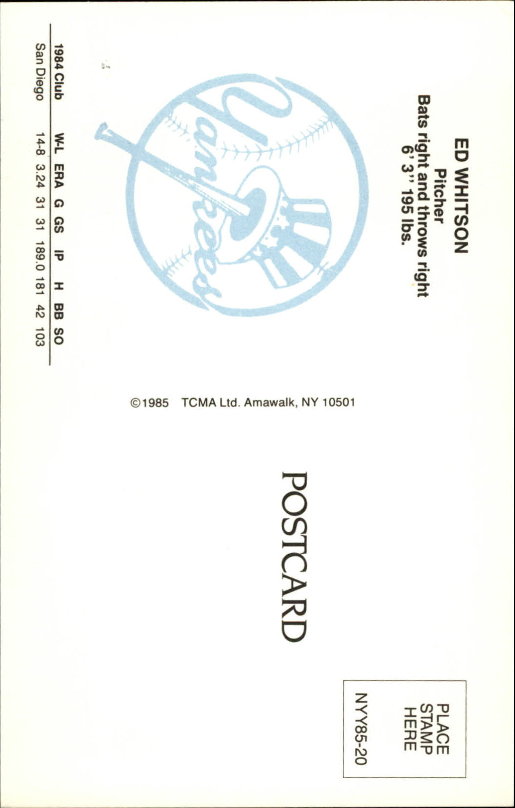 B6080- 1985 Yankees TCMA Cartoline BB Card #s 1-40 -Scegli tu- 15+ SPEDIZIONE GRATUITA US - Foto 31 di 57