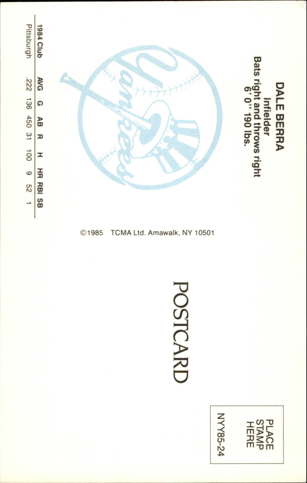 B6080- 1985 Yankees TCMA Cartoline BB Card #s 1-40 -Scegli tu- 15+ SPEDIZIONE GRATUITA US - Foto 39 di 57