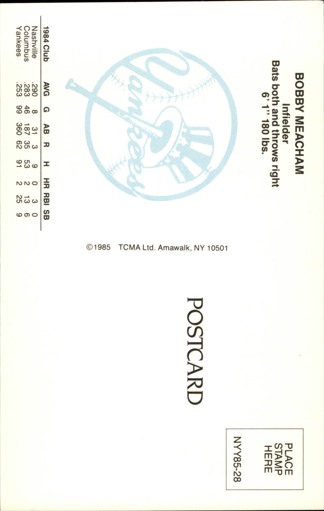 B6080- 1985 Yankees TCMA Cartoline BB Card #s 1-40 -Scegli tu- 15+ SPEDIZIONE GRATUITA US - Foto 43 di 57