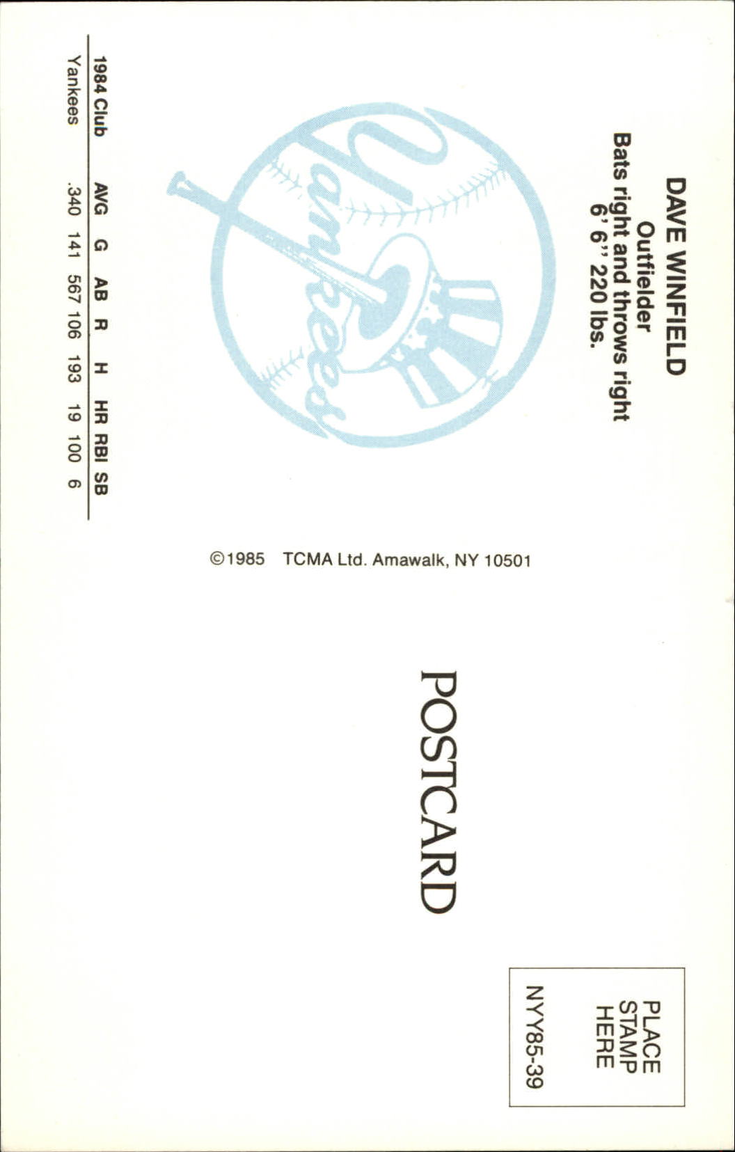 B6080- 1985 Yankees TCMA Cartoline BB Card #s 1-40 -Scegli tu- 15+ SPEDIZIONE GRATUITA US - Foto 55 di 57