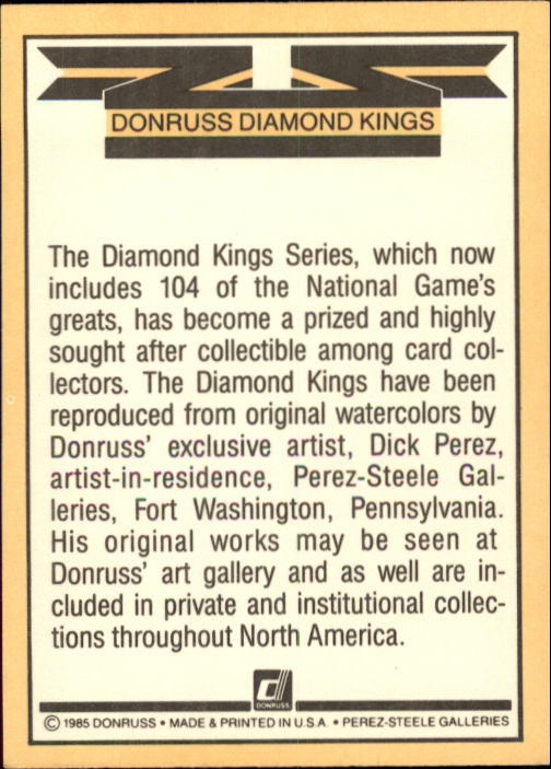 B2635- 1985 Donruss Baseball Cards 599-660 +Inserts -You Pick- 15+ FREE US SHIP - Picture 207 of 233