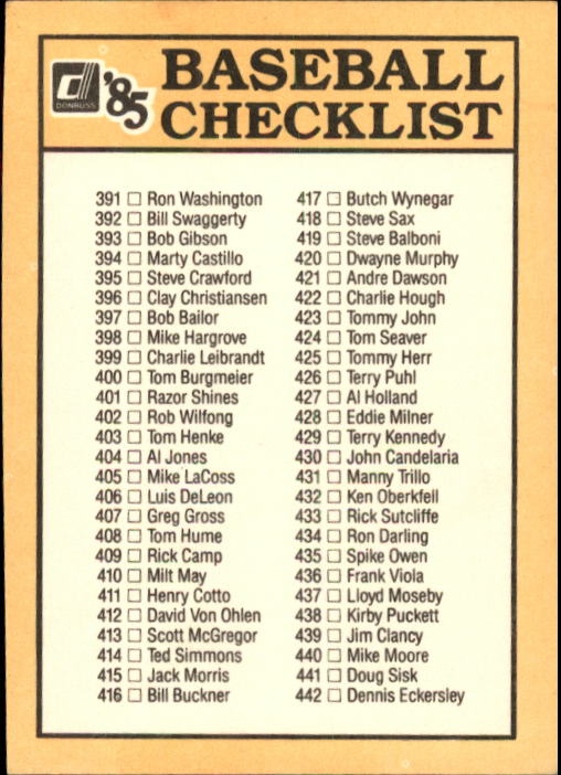 B2635- 1985 Donruss Baseball Cards 599-660 +Inserts -You Pick- 15+ FREE US SHIP - Picture 219 of 233