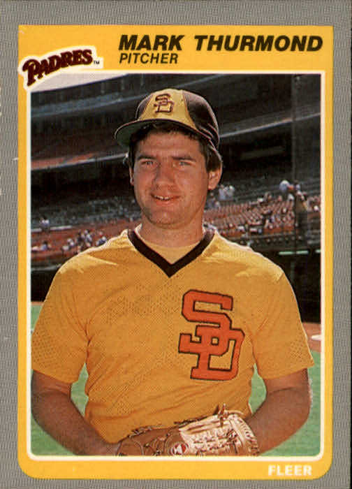 1984 Fleer #315 Mark Thurmond VG San Diego Padres - Under the