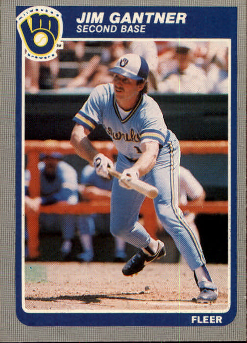 1985 Fleer 582 Jim Gantner NM MT