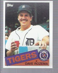 1985 Topps #47 Dave Rozema