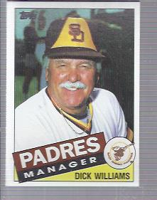 1985 Topps #66 Dick Williams MG