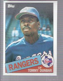 1985 Topps #102 Tommy Dunbar