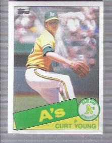 1985 Topps #293 Curt Young