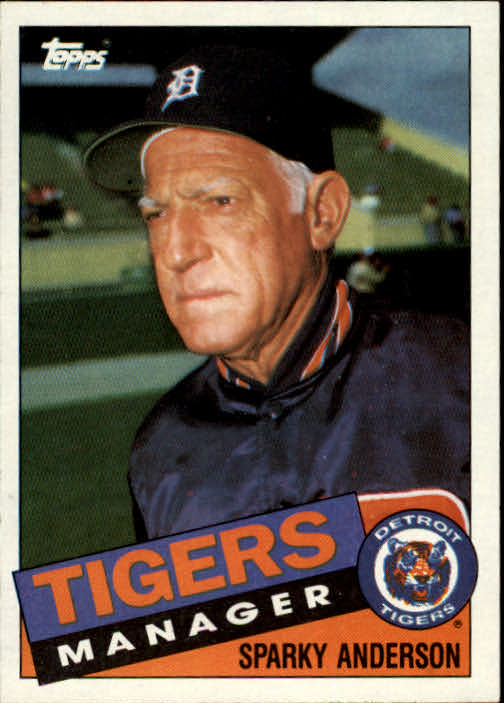 1985 Topps #307 Sparky Anderson MG