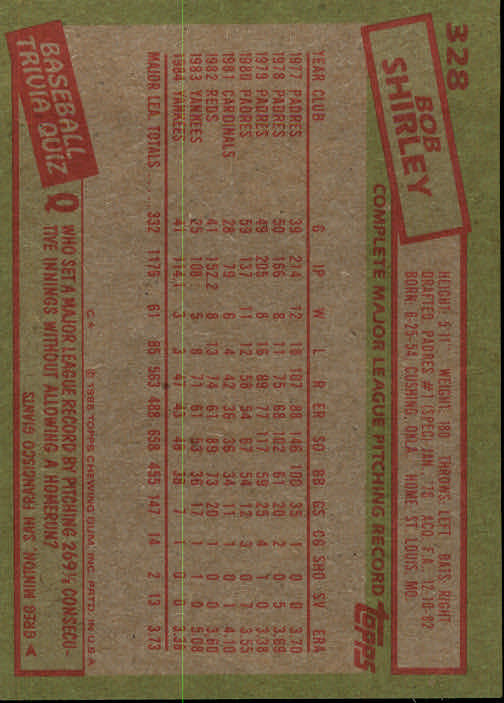 1985 Topps Baseball Card Pick (Base) 283-562 - Bild 79 von 491