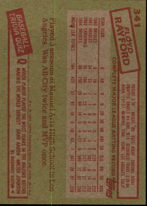 1985 Topps Baseball Card Pick (Base) 283-562 - Bild 105 von 491