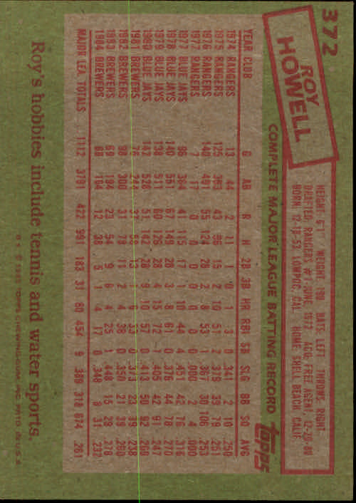 1985 Topps Baseball Card Pick (Base) 283-562 - Bild 159 von 491