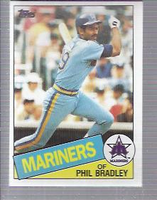 1985 Topps #449 Phil Bradley RC