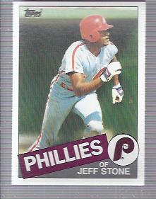 1985 Topps #476 Jeff Stone RC